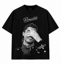 Ronaldo x Michael Jackson Black T-Shirt – Iconic Style