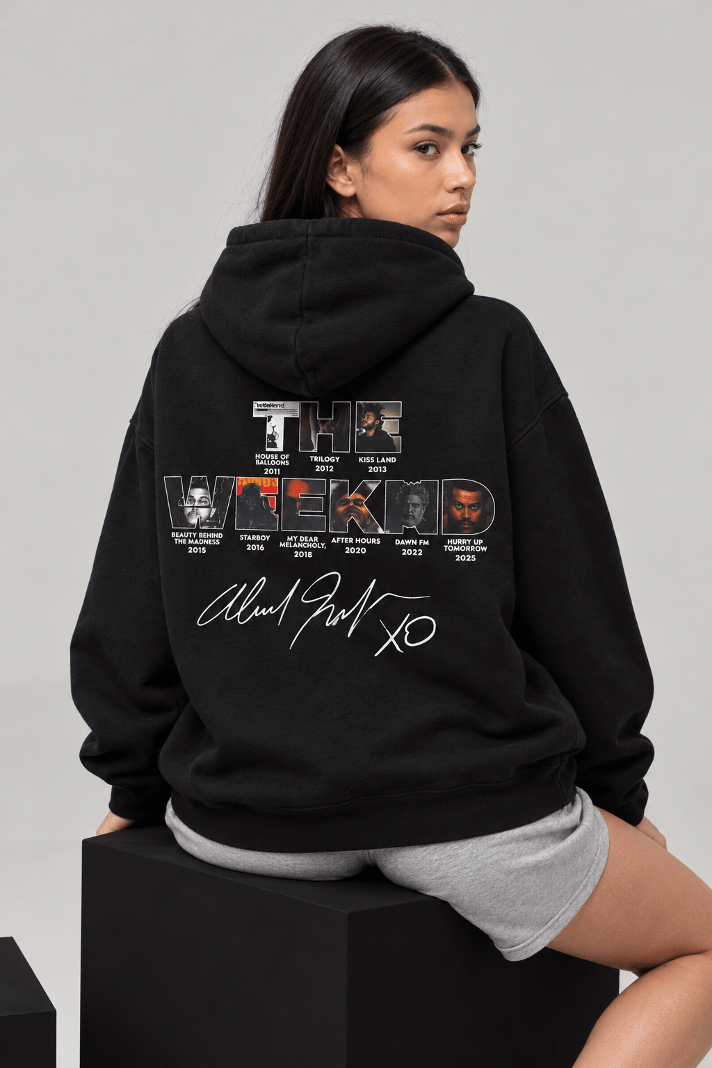 Black XO Graphic Hoodie – The Weeknd Edition - Nomad.Ma