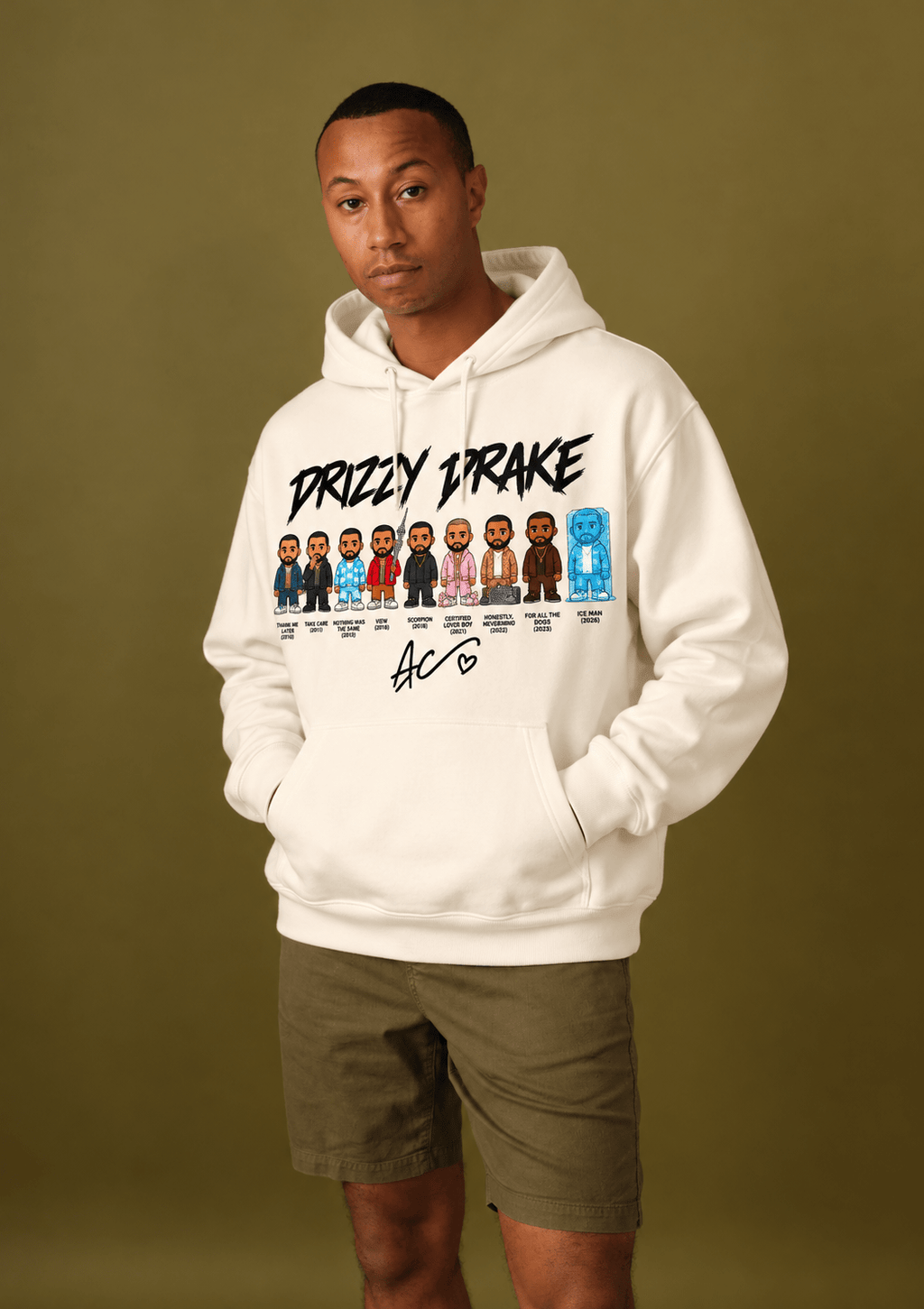 Drizzy Drake Album Evolution Graphic Hoodie - Nomad.Ma