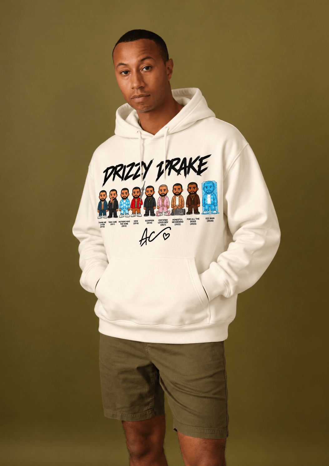Drizzy Drake Album Evolution Graphic Hoodie - Nomad.Ma