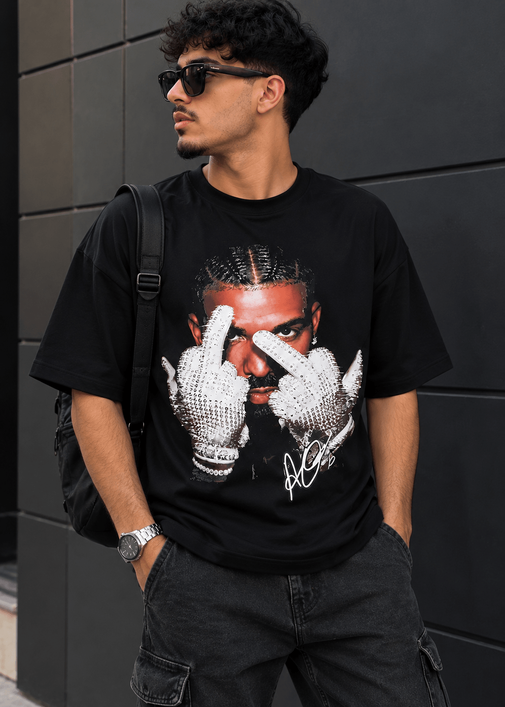 NOMAD Drake Iceman Graphic T-Shirt | Premium Oversized Streetwear Edition - Nomad.Ma