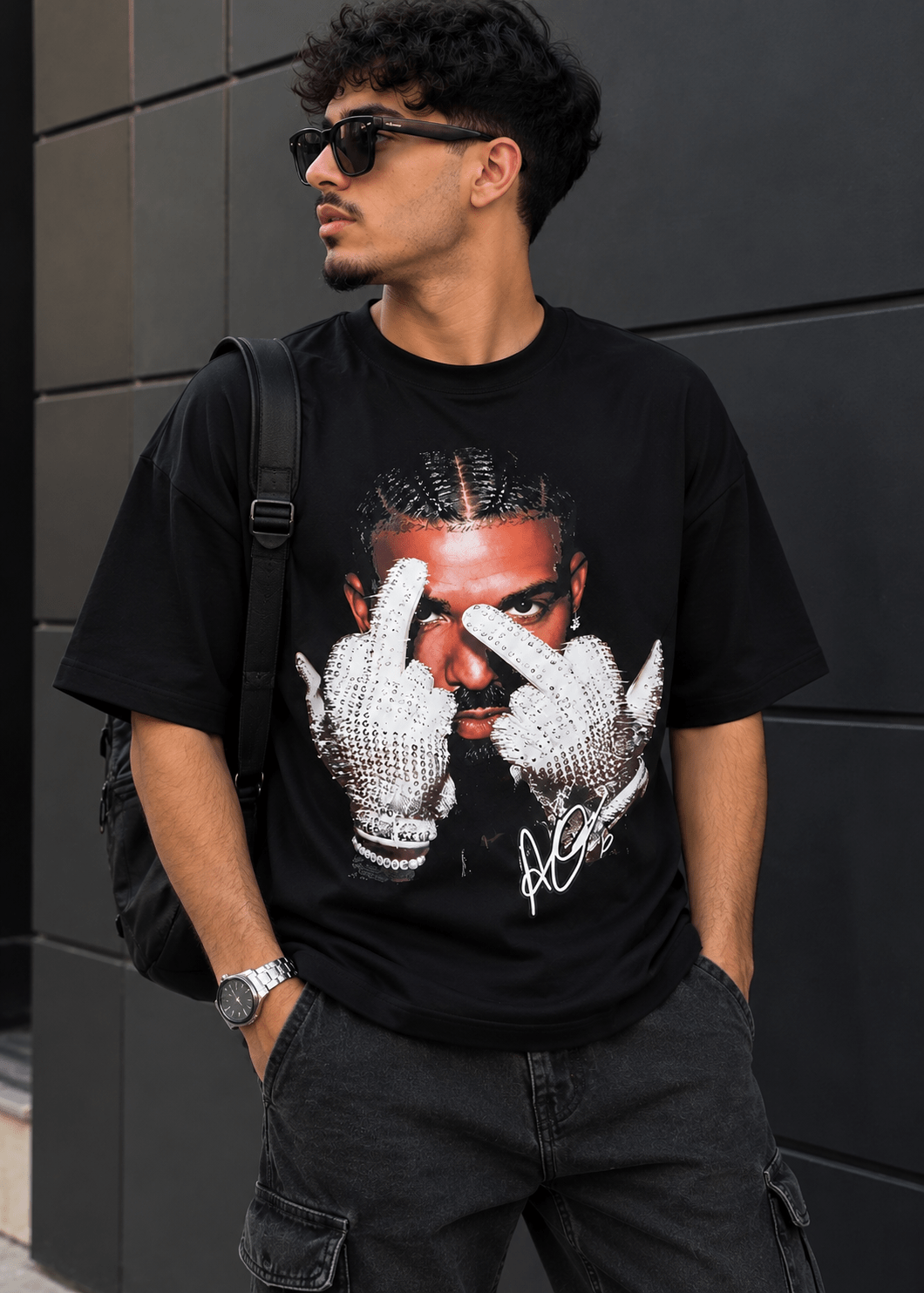 NOMAD Drake Iceman Graphic T-Shirt | Premium Oversized Streetwear Edition - Nomad.Ma