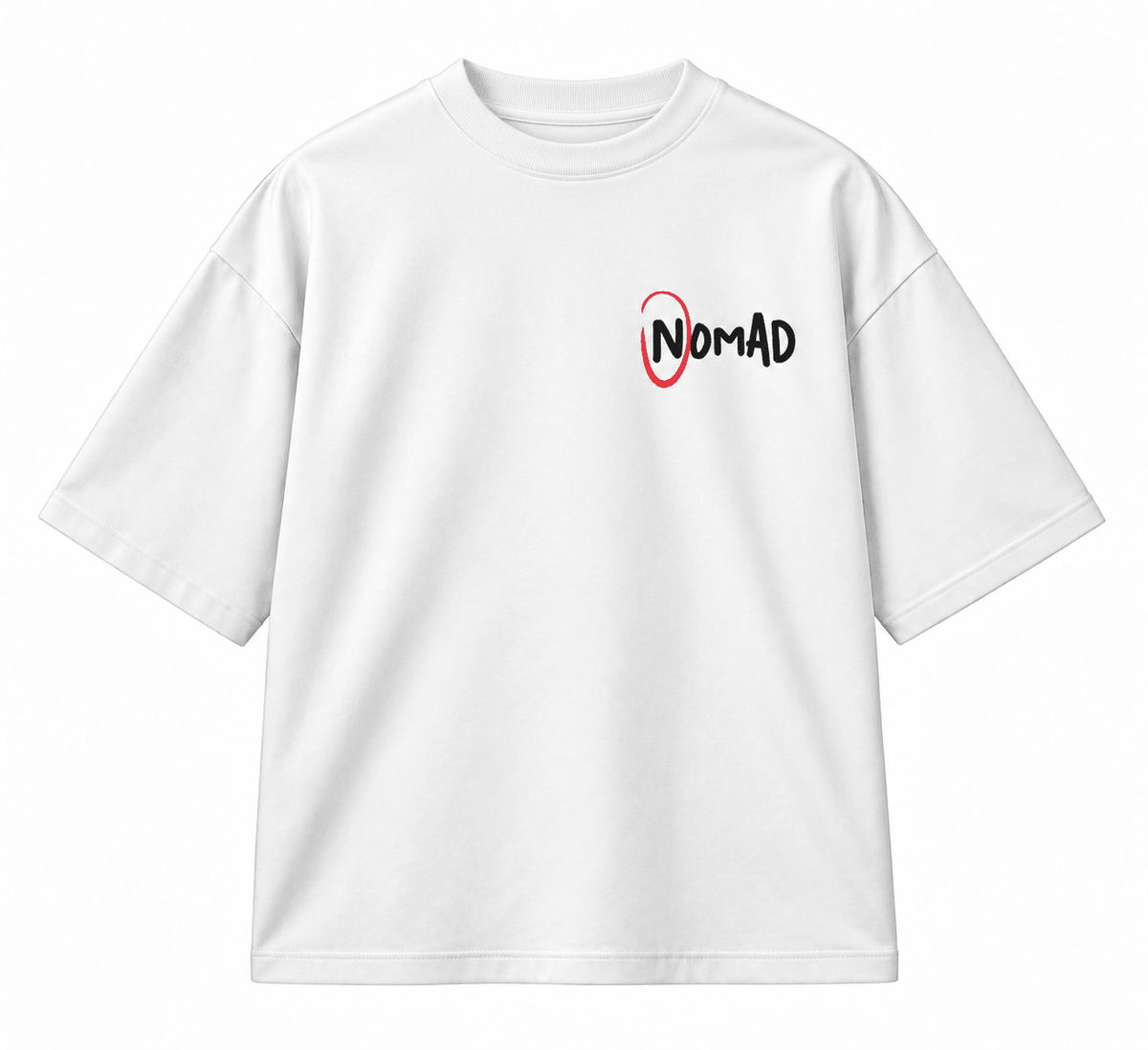 NOMAD Oversized T-Shirt – White - Nomad.Ma